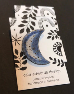 Indigo Moon Brooch