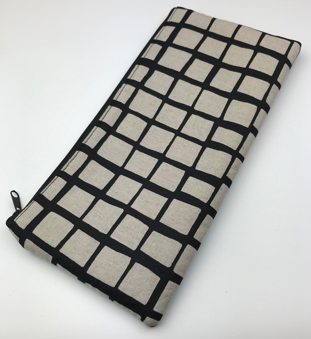 Long zip pouch - Blacks