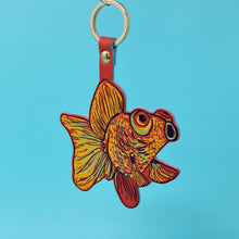 Load image into Gallery viewer, Gold Fish Key Fob