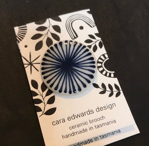 Indigo Burst Brooch