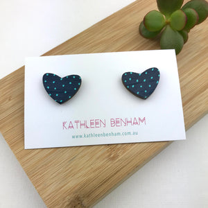 Heart studs
