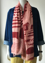 Load image into Gallery viewer, Tribal Scarf - Wine