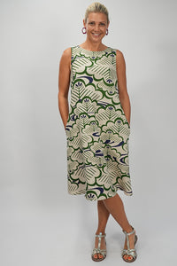 Louise dress - Secret Garden - Green - Size 3XL