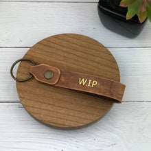 Load image into Gallery viewer, Leather key tag - W.I.P