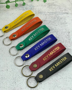 Leather key tag - Key Master