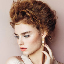Load image into Gallery viewer, Triple Drop Earrings - Flaxen