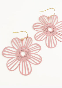 Pink Flower Dangles