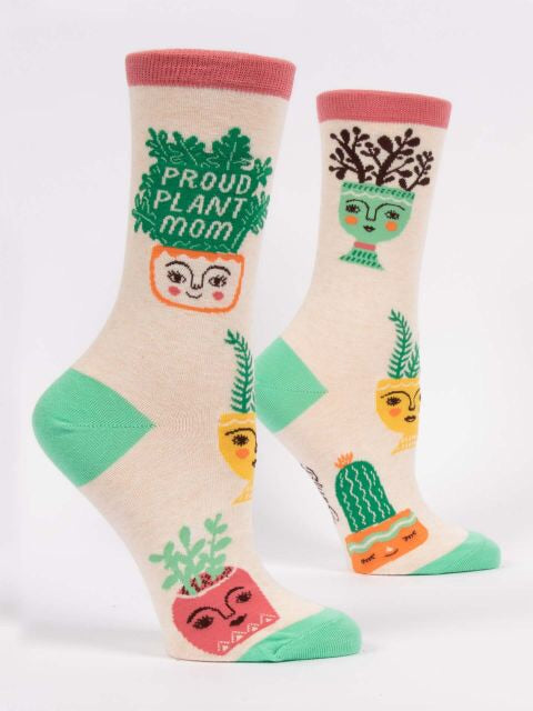 Crew socks, plant
