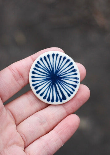 Indigo Burst Brooch