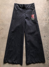 Load image into Gallery viewer, Black denim linea pant