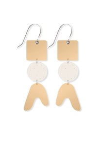 Triple Drop Earrings - Flaxen