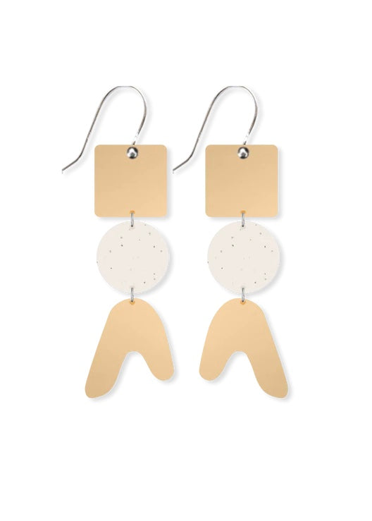 Triple Drop Earrings - Flaxen