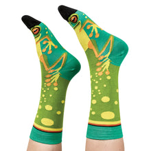 Load image into Gallery viewer, Green Tree Frog Socks