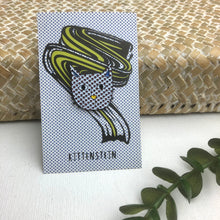 Load image into Gallery viewer, Enamel cat, artist pins