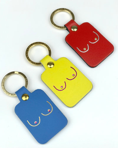 Boobies key fob
