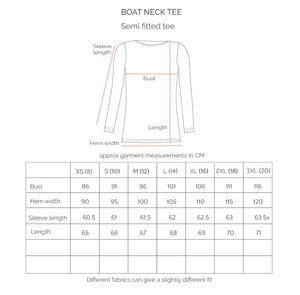 Boat Neck Top - Forest
