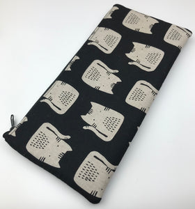 Long zip pouch - Blacks