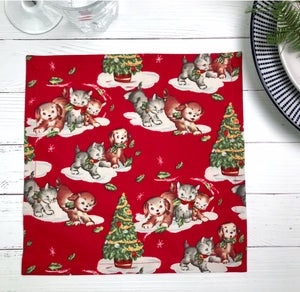 Reusable Fabric Napkin - Christmas