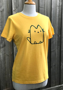 Ladies tee - Cat/Yellow