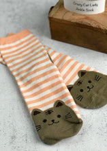 Load image into Gallery viewer, Cat Lady Ankle Sock - Stripe