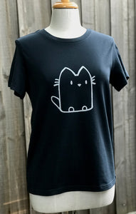 Ladies tee - Cat/Navy