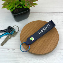 Load image into Gallery viewer, Leather key tag - Purrfect
