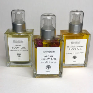 Body oil by equilibrium