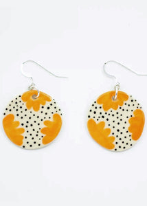 Blossom Drop Earrings - Orange