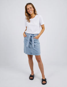 Gracie Denim Skirt - Light Blue - Size 20