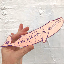 Load image into Gallery viewer, Whale bookmark