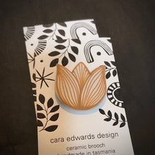 Load image into Gallery viewer, Mustard Tulip Brooch