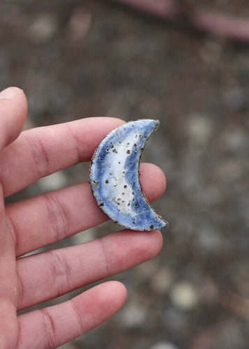 Indigo Moon Brooch