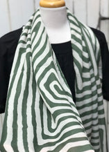 Load image into Gallery viewer, Summer scarf - Zebra Green