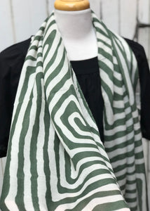 Summer scarf - Zebra Green