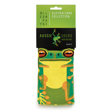 Load image into Gallery viewer, Green Tree Frog Socks