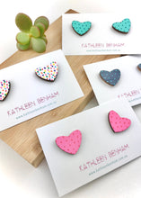 Load image into Gallery viewer, Heart studs