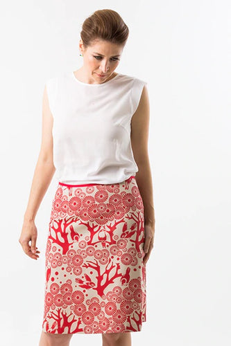 Mikko skirt - red chino