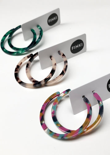 Tortoiseshell Big Hoops