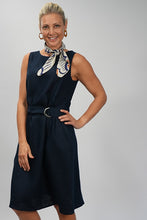 Load image into Gallery viewer, Linen Belt - Navy