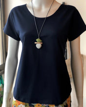 Load image into Gallery viewer, Boxy tee in navy