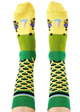 Load image into Gallery viewer, Green Budgie Socks