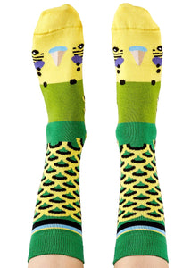 Green Budgie Socks