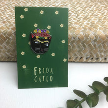 Load image into Gallery viewer, Enamel cat, artist pins