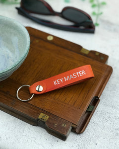 Leather key tag - Key Master