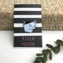 Load image into Gallery viewer, Enamel cat, artist pins
