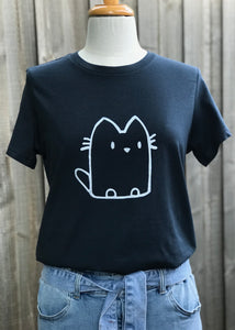Ladies tee - Cat/Navy