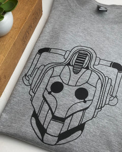 Cyberman Mens tee - Grey marle