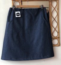 Load image into Gallery viewer, Blue Denim, A-line skirt