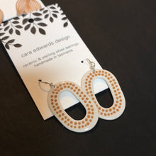 Load image into Gallery viewer, Dotty Oval Earrings