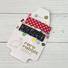 Load image into Gallery viewer, Dotty Dash Duo - Fabric Hair Clip